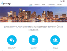 Tablet Screenshot of gransy.cz